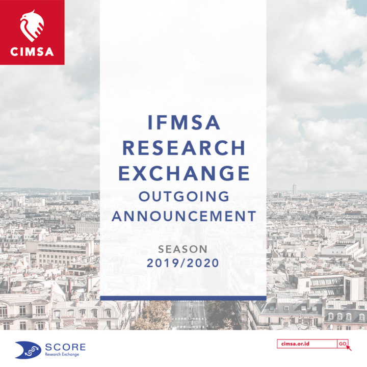 IFMSA Exchange Outgoing Announcement