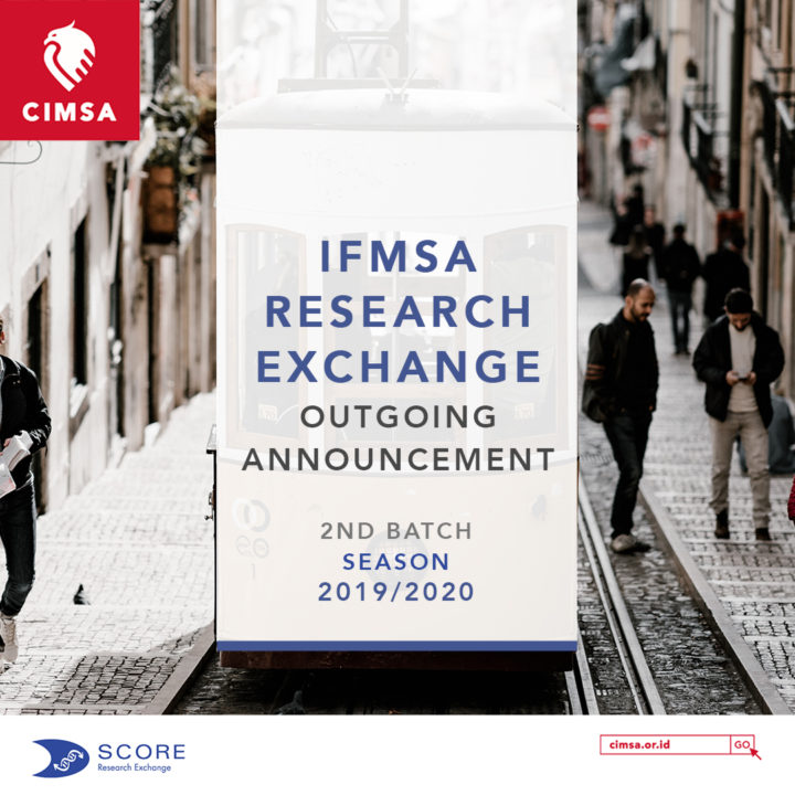 IFMSA RESEARCH OUTGOING 2ND BATCH IFMSA RESEARCH OUTGOING 2ND BATCH