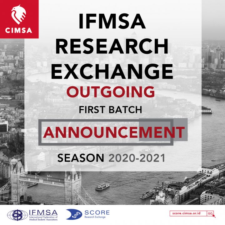 1st Batch Announcement: Outgoing IFMSA Research Exchange 2024/2025