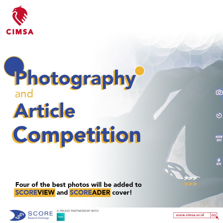 SCORE PHOTOGRAPHY AND ARTICLE COMPETITION