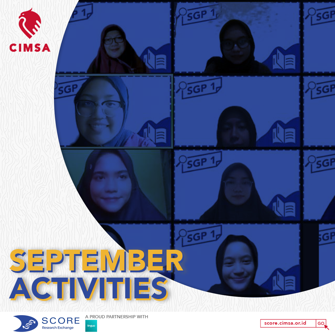 SCORE ACTIVITIES UPDATES: SEPTEMBER 2021