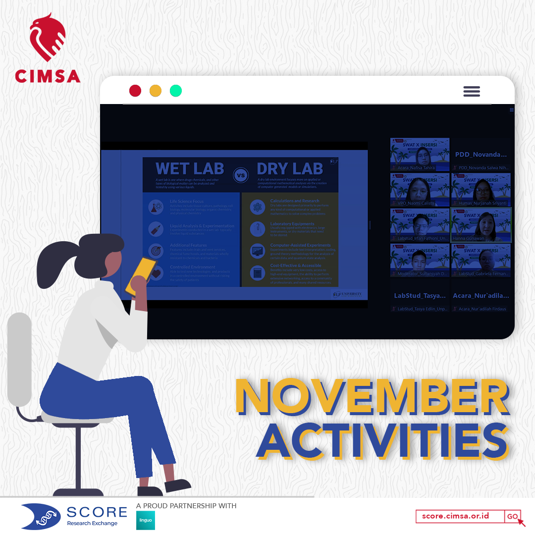 SCORE ACTIVITIES UPDATES: NOVEMBER 2021